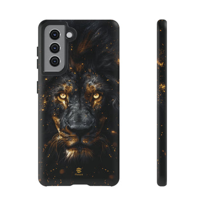 Funda para Samsung con diseño de león negro