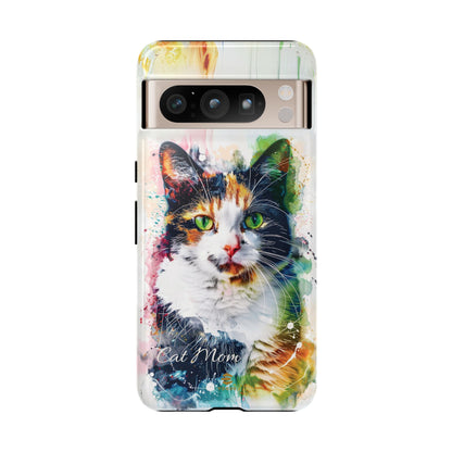 Custom Cat Mom Google Pixel Tough Case