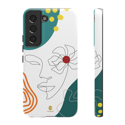 Women Face Line Art Phone Case Samsung