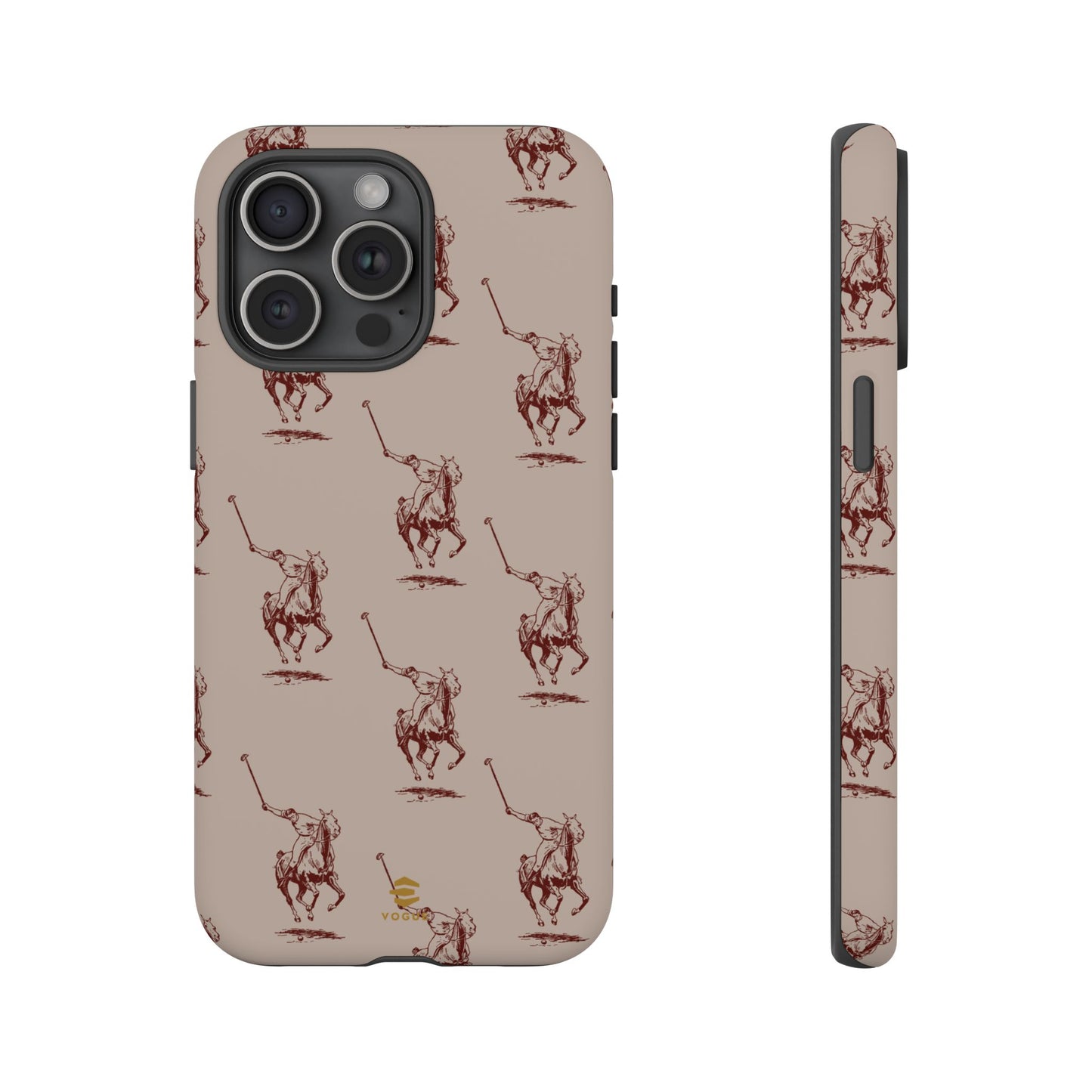 Polo Player Brown iPhone Cases