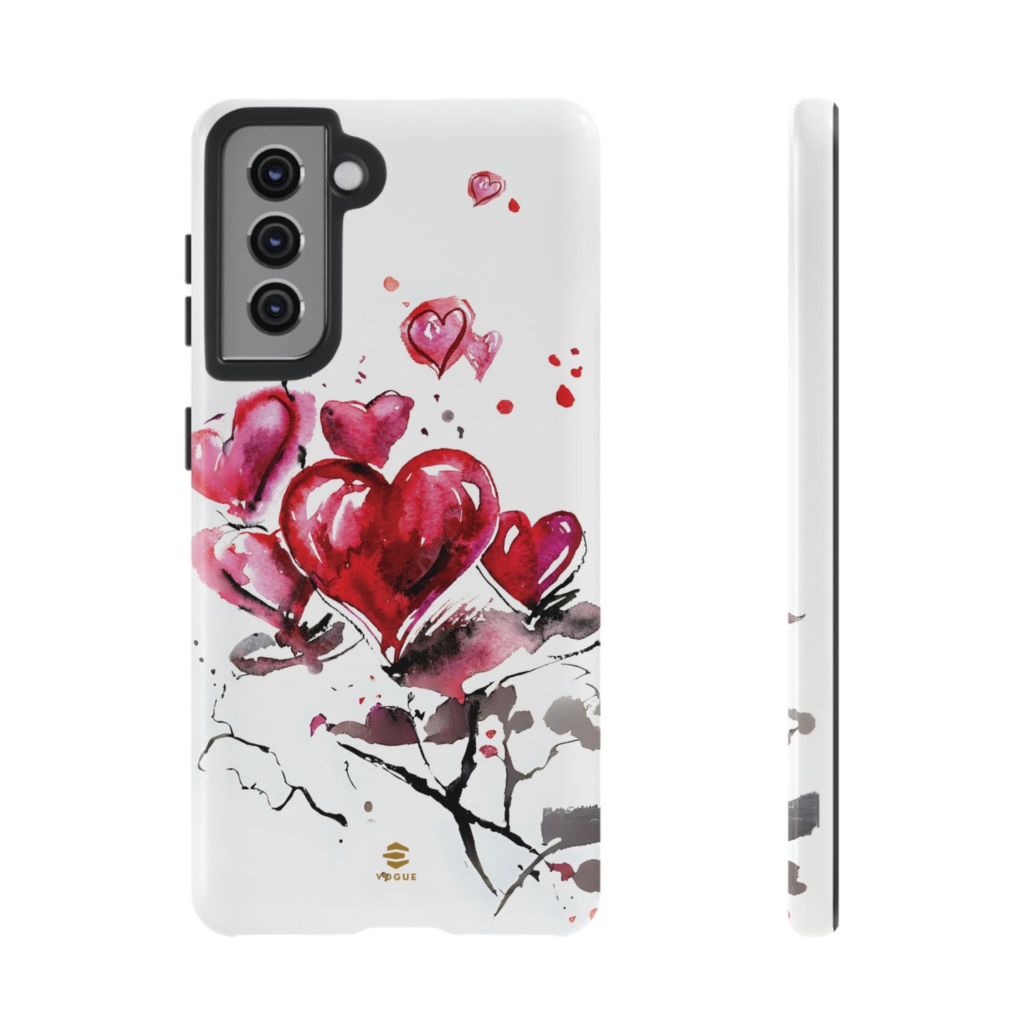 Abstract Hearts Art - Samsung  Phone Case, Love, Valentine's Day Gift for Her Protective tough cover