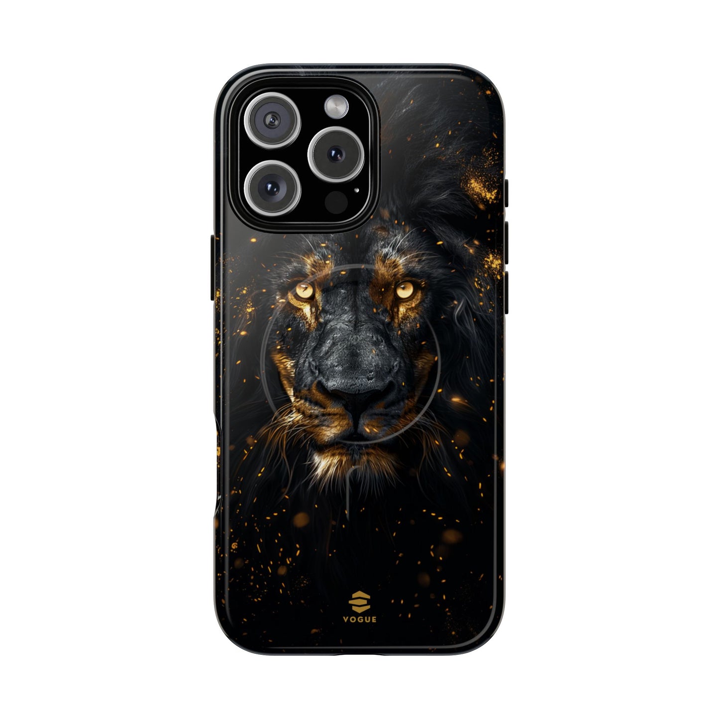 Black Lion Art for MagSafe iPhone Phone Case