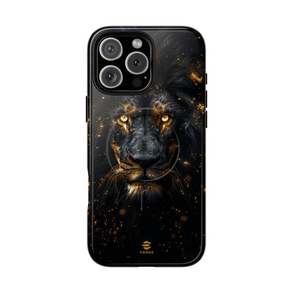 Black Lion Art for MagSafe iPhone Phone Case