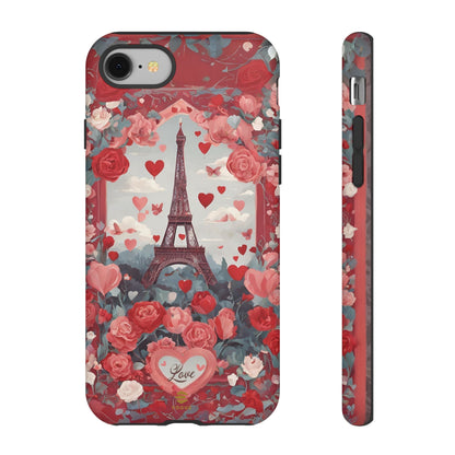 Hearts in Paris Phone Case Valentine's Day Gift for Her