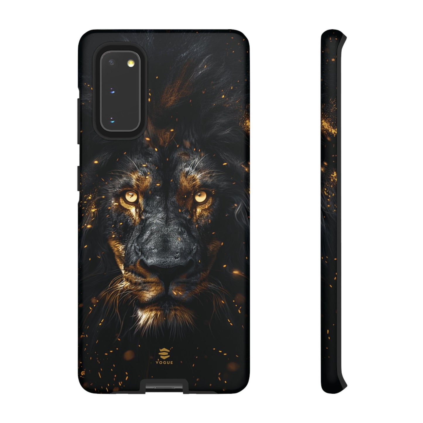 Funda para Samsung con diseño de león negro