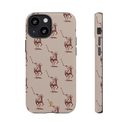 Polo Player Brown iPhone Cases