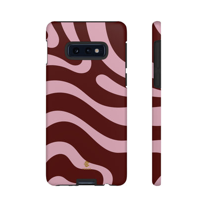 Maroon Ripple Samsung Galaxy Case