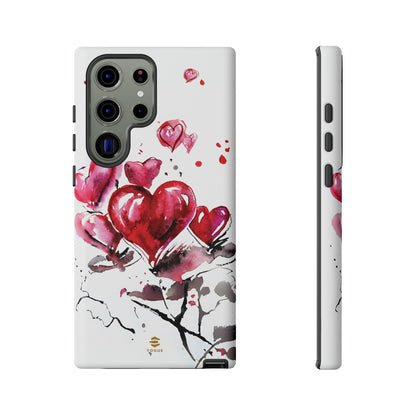 Abstract Hearts Art - Samsung  Phone Case, Love, Valentine's Day Gift for Her Protective tough cover