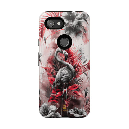 Flamingo Tropical Design Tough Phone Case Pixel