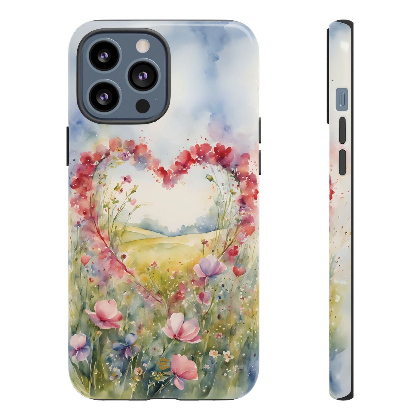 Flower heart iPhone Tough Case