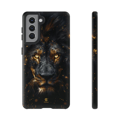 Funda para Samsung con diseño de león negro