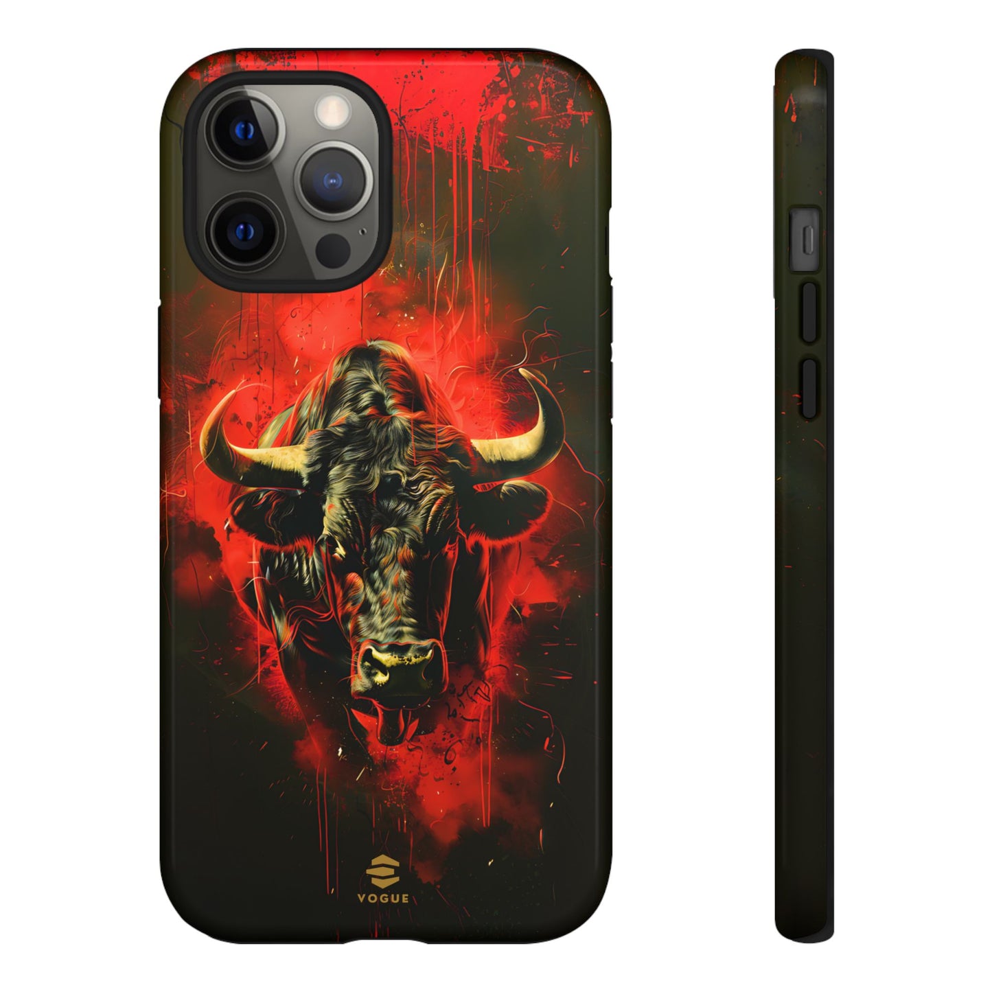 Bull Black iPhone Tough case