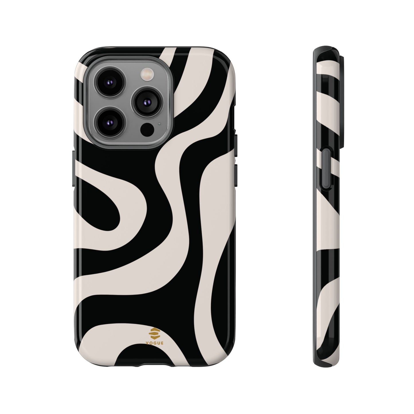 Black Swirl iPhone Tough Case