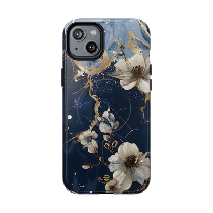 Marble Floral MagSafe iPhone Case