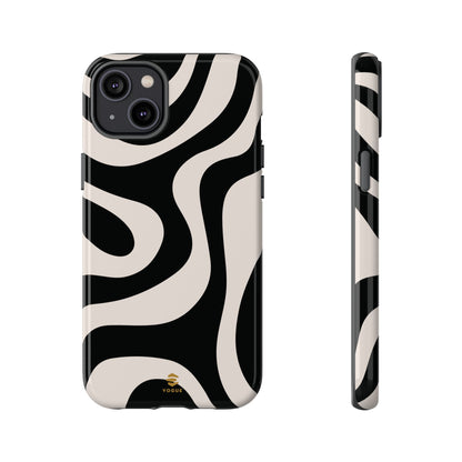 Black Swirl iPhone Tough Case