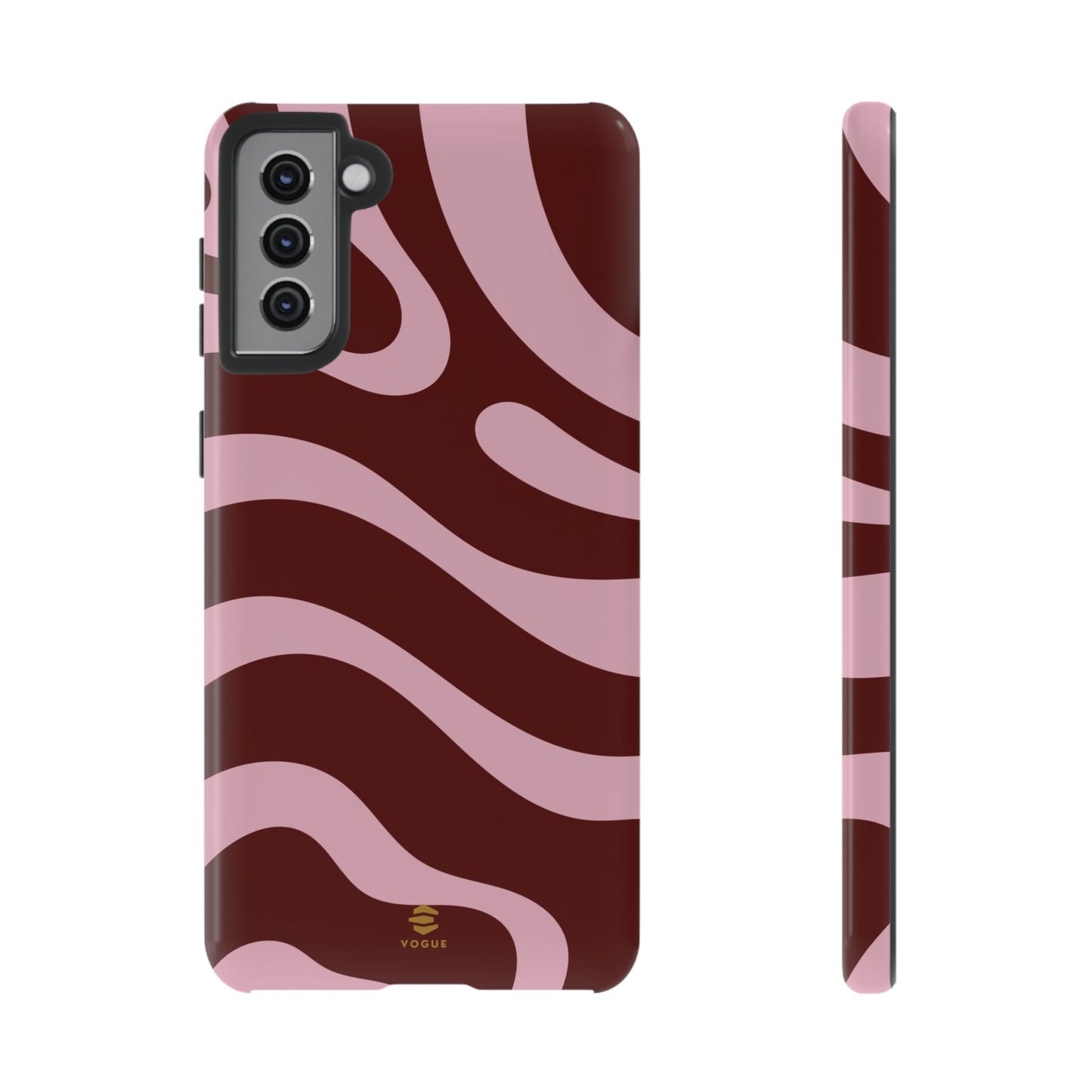 Maroon Ripple Samsung Galaxy Case