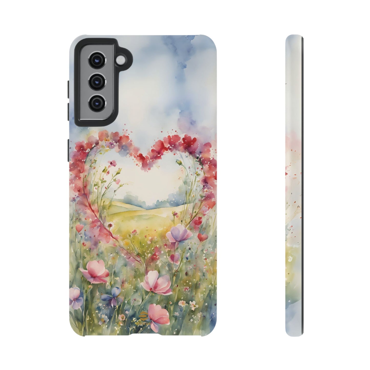 Flower heart Tough Phone Case for Samsung