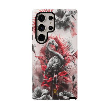 Flamingo Tropical Design Tough Phone Case Samsung