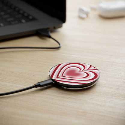 Red Hearts  Induction Charger