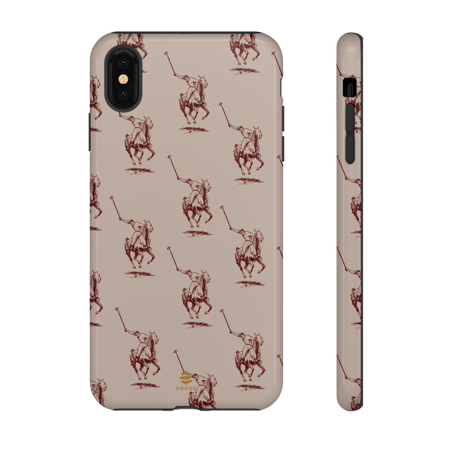 Polo Player Brown iPhone Cases