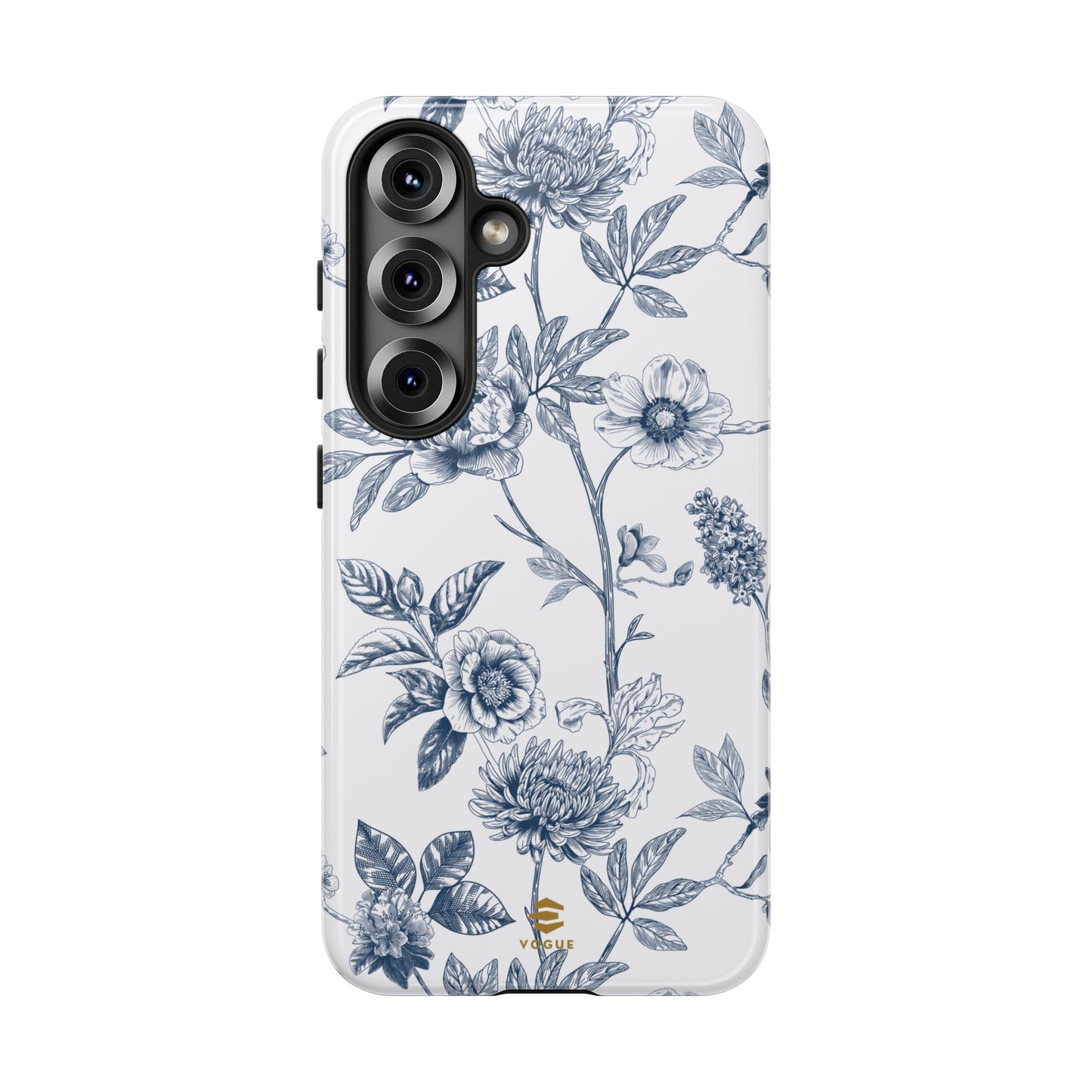 Floral Line Art Tough Phone Case Samsung