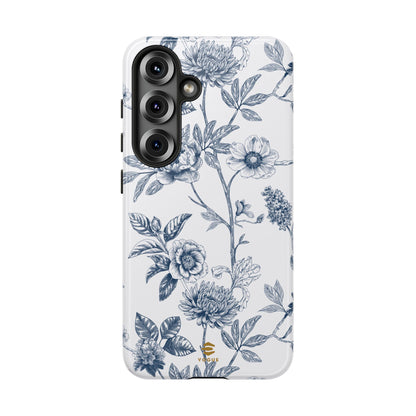 Floral Line Art Tough Phone Case Samsung
