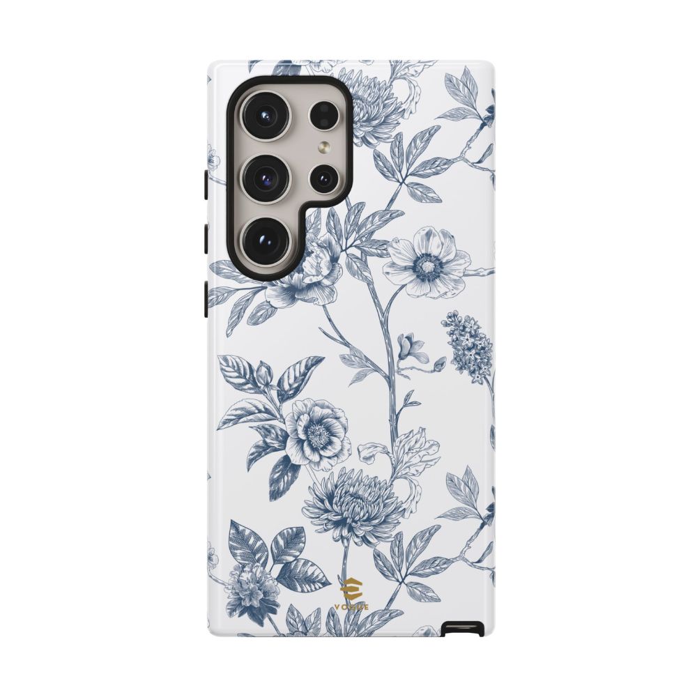 Floral Line Art Tough Phone Case Samsung