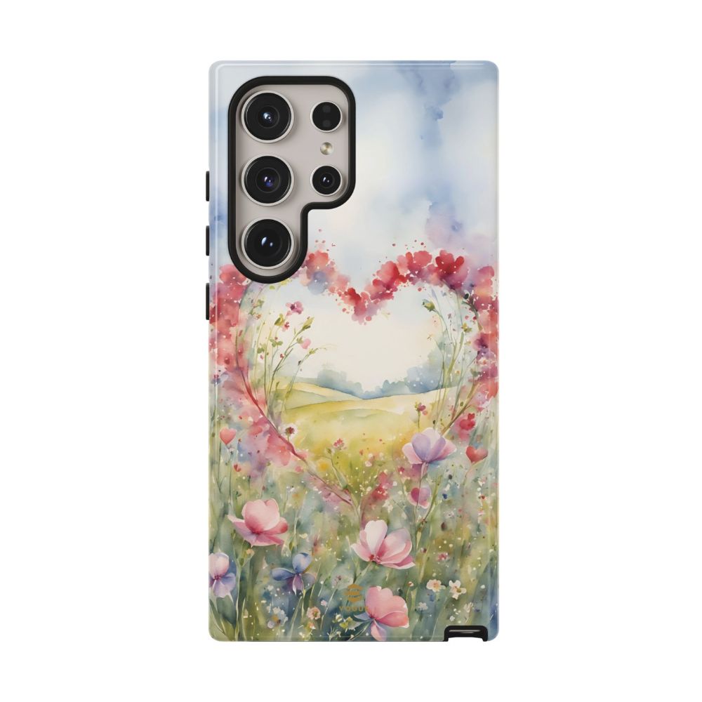 Flower heart Tough Phone Case for Samsung