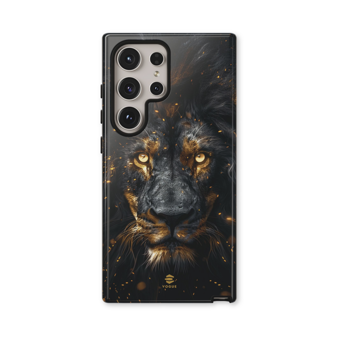 Funda para Samsung con diseño de león negro