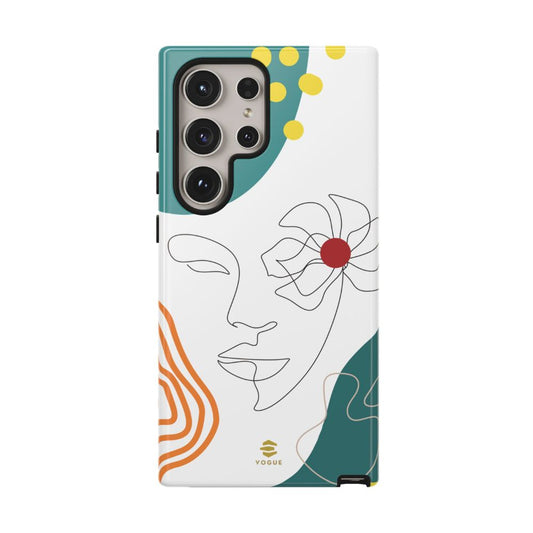 Women Face Line Art Phone Case Samsung