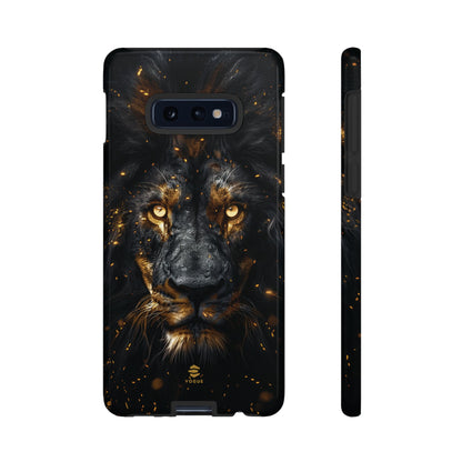 Funda para Samsung con diseño de león negro