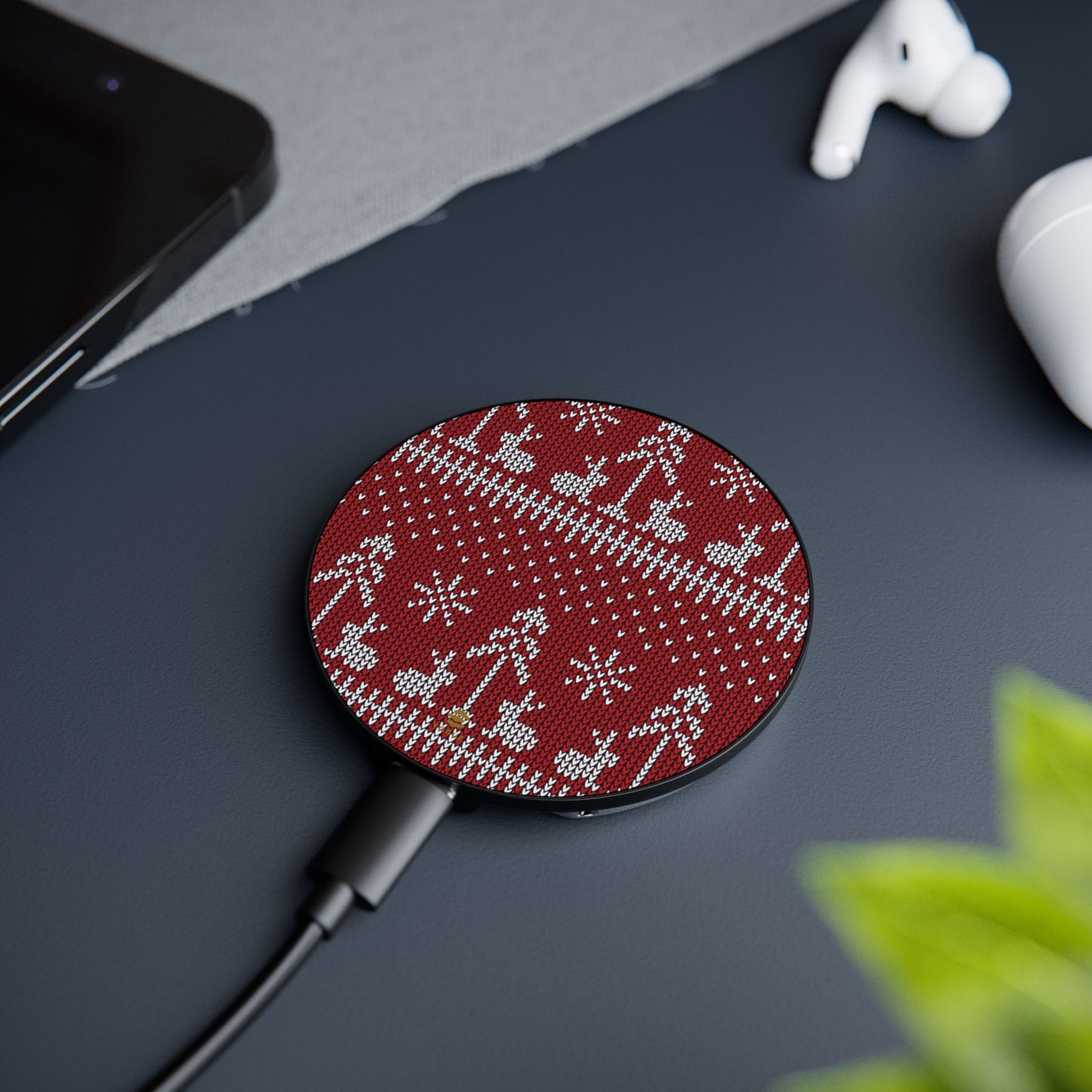 Red Xmas Induction Charger