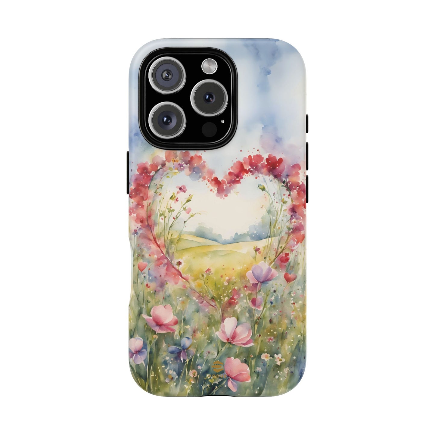 Flower heart iPhone Tough Case