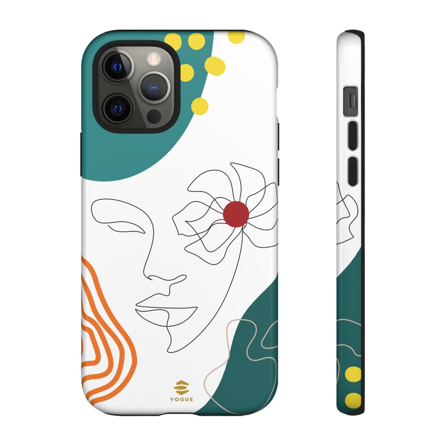 Women Face Line Art Phone Case iPhone