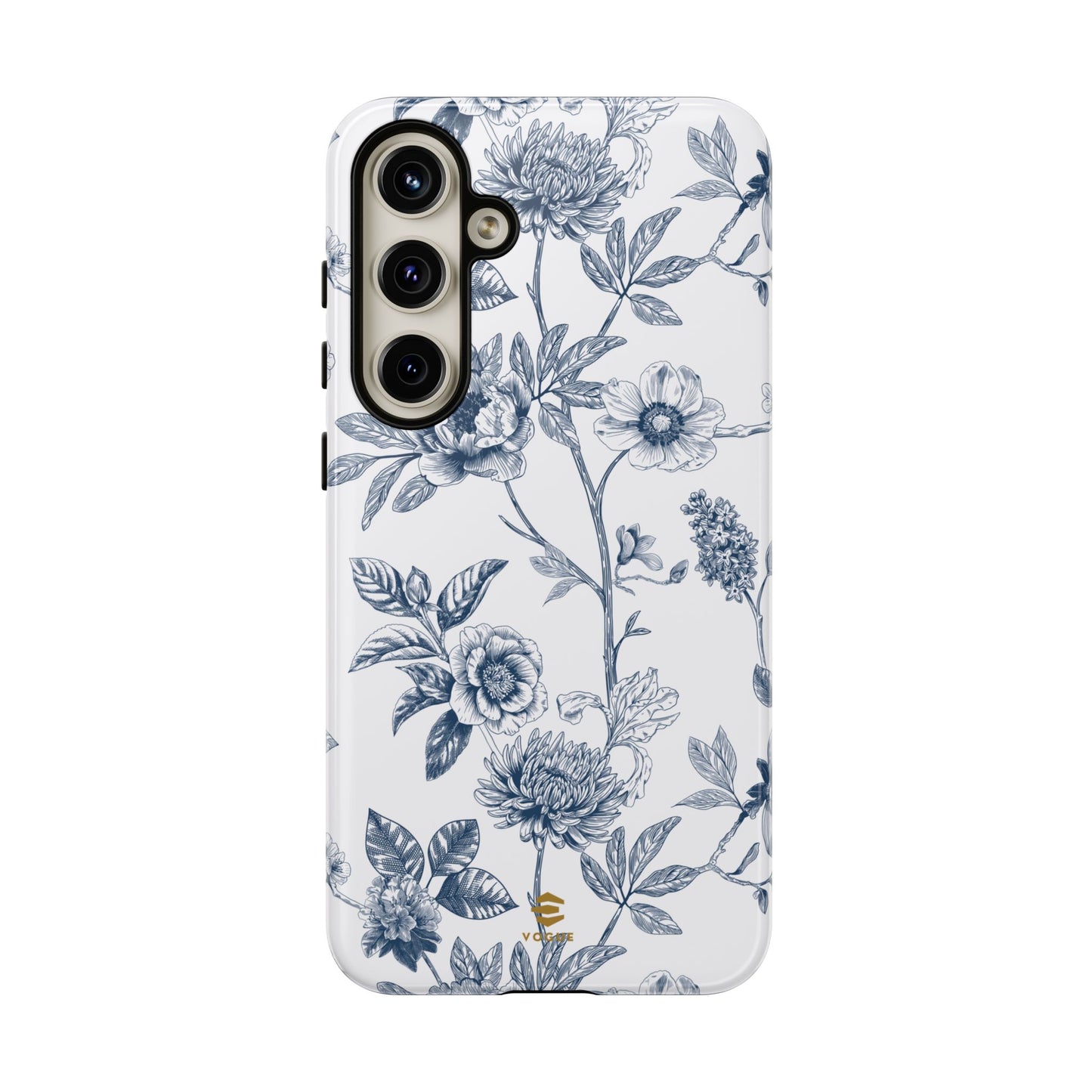 Floral Line Art Tough Phone Case Samsung