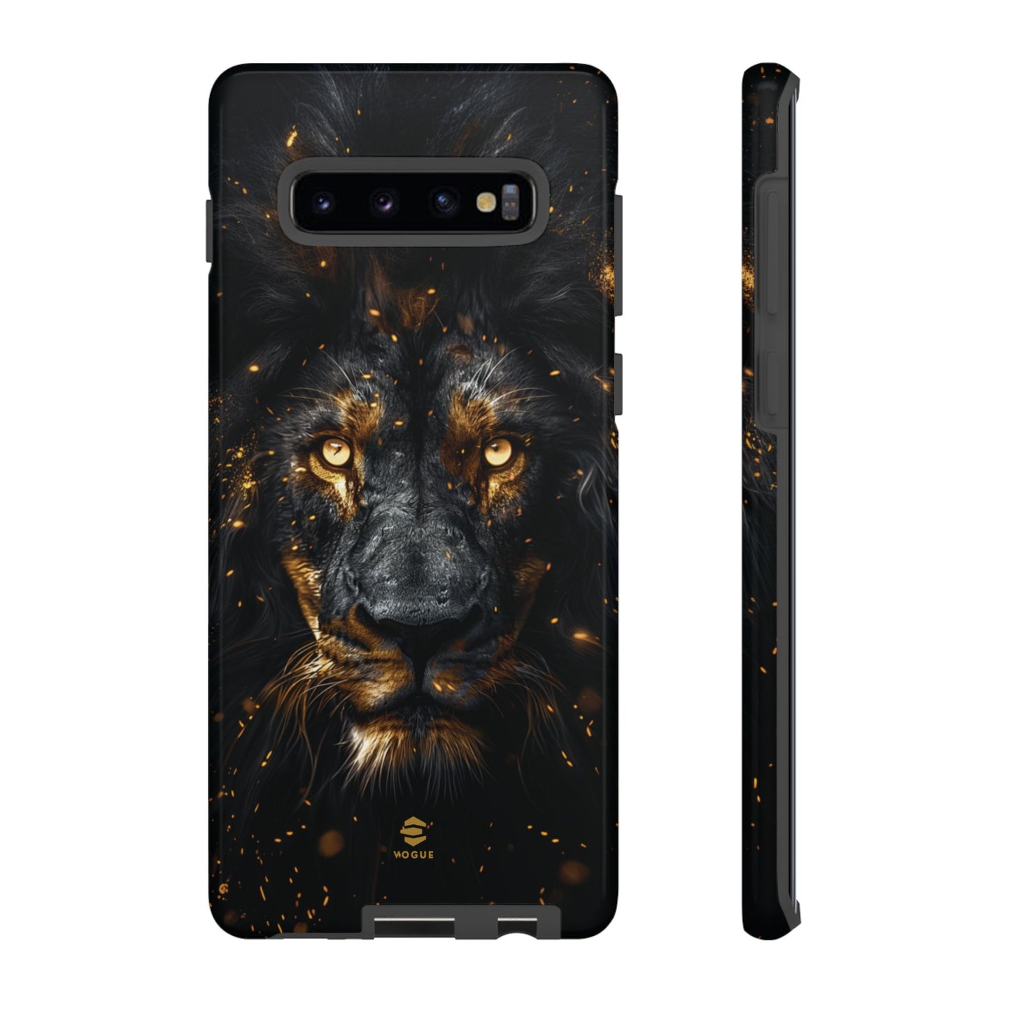 Funda para Samsung con diseño de león negro