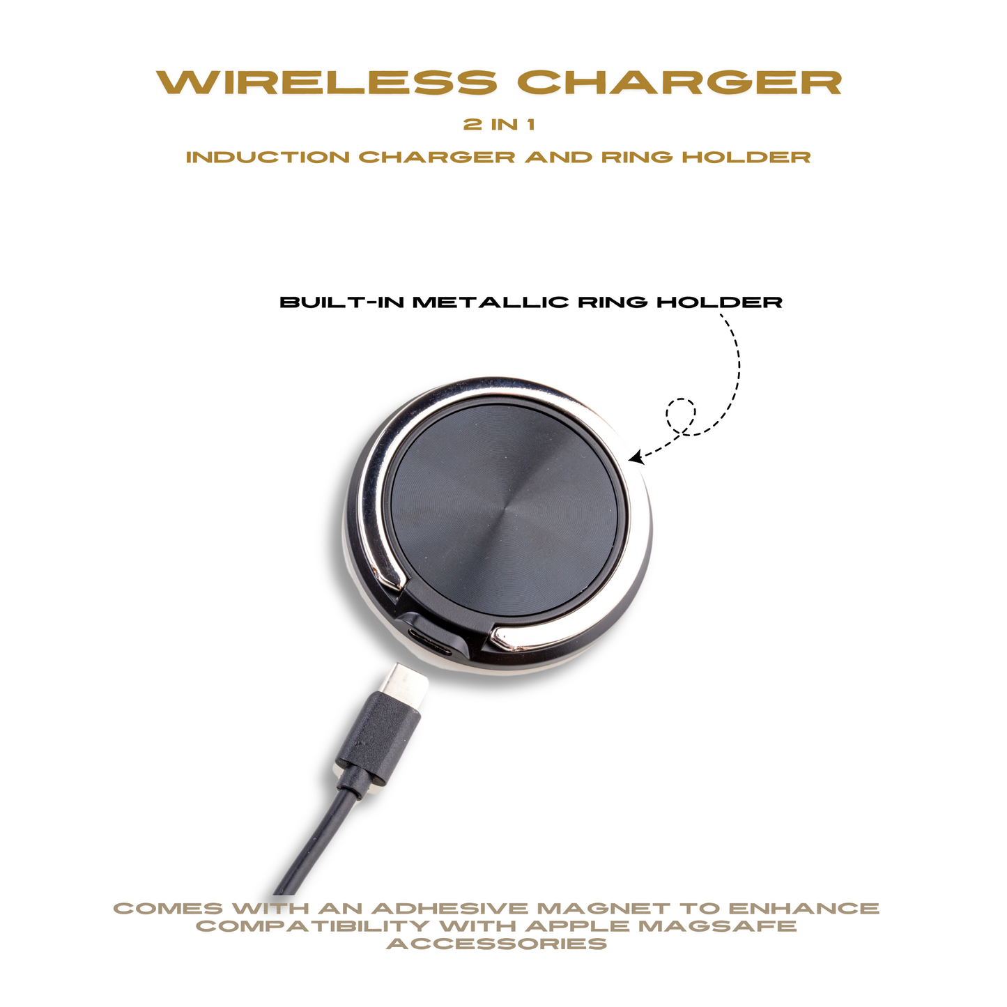 Polo Player Brown Induction Charger