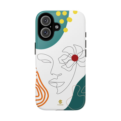 Women Face Line Art Phone Case iPhone