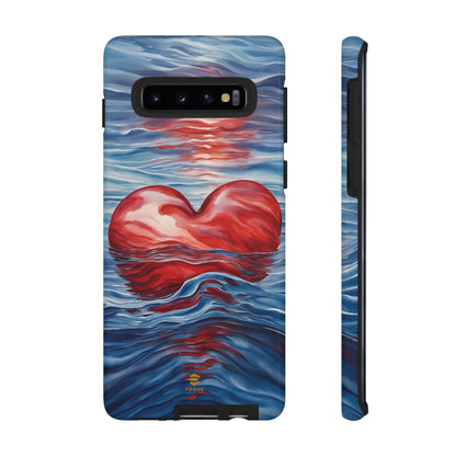 Deep devotion Red Heart Samsung Tough Case red and blue Durable protective Cover