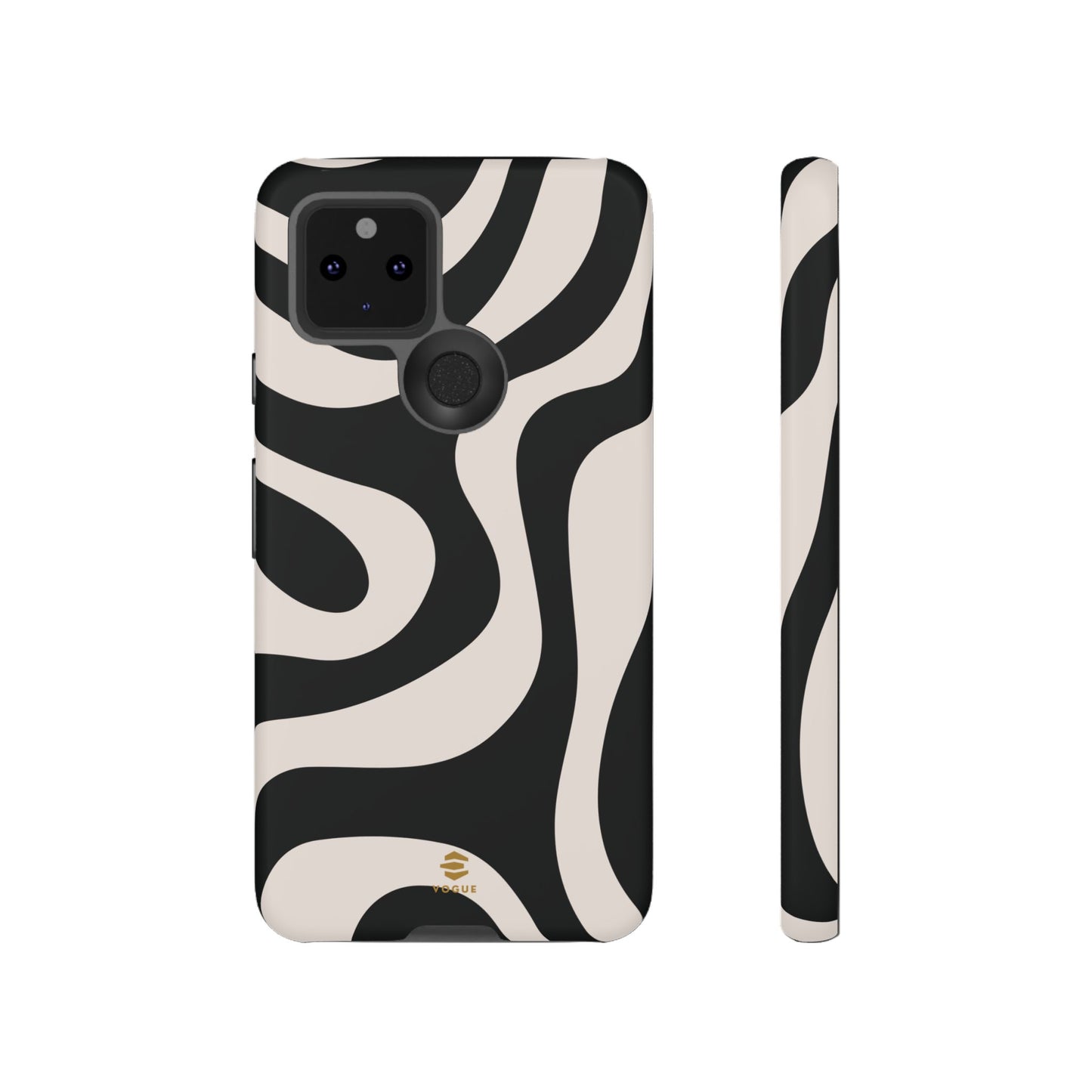 Black Swirl Google Pixel Tough Case