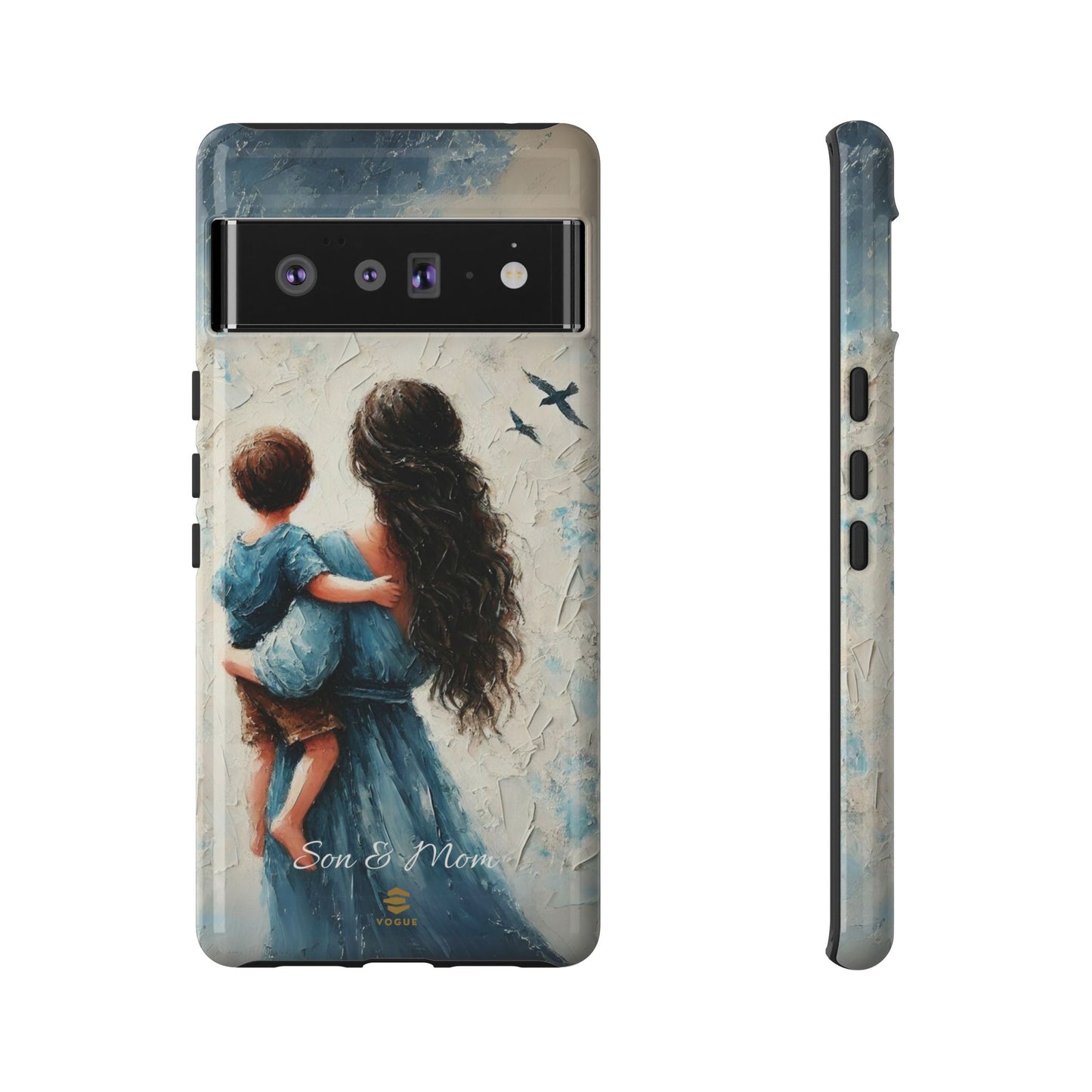 Custom Son & Mom Google Pixel Tough Phone Case