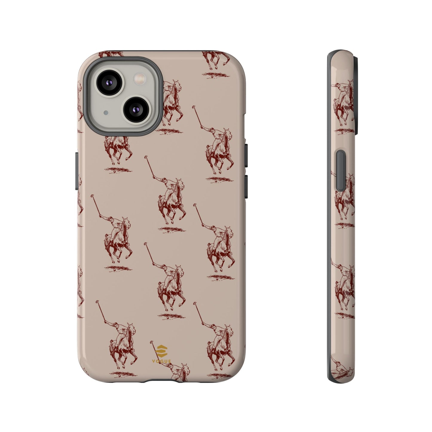 Polo Player Brown iPhone Cases