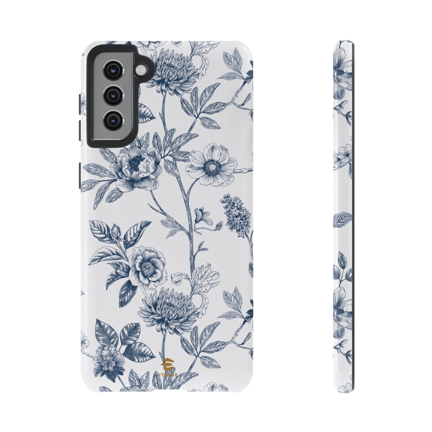 Floral Line Art Tough Phone Case Samsung