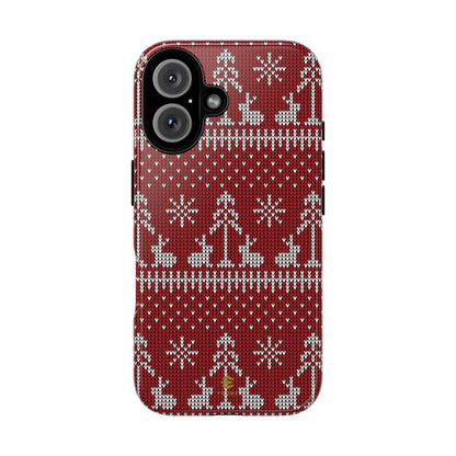 Red Xmas Jumper iPhone case