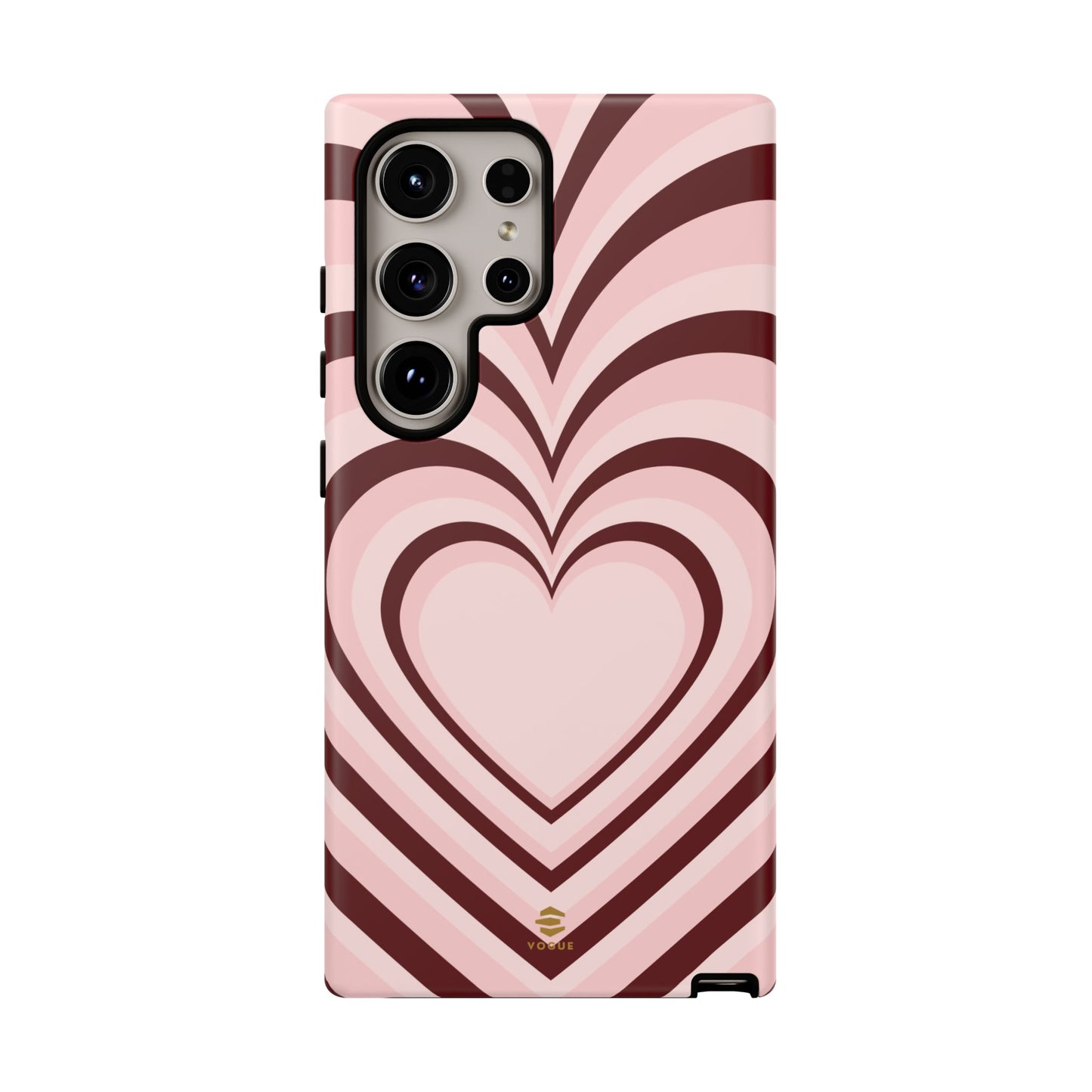 Burgundy Hearts Design - Phone Case, Love, Valentine's Day Gift for Her Samsung Galaxy