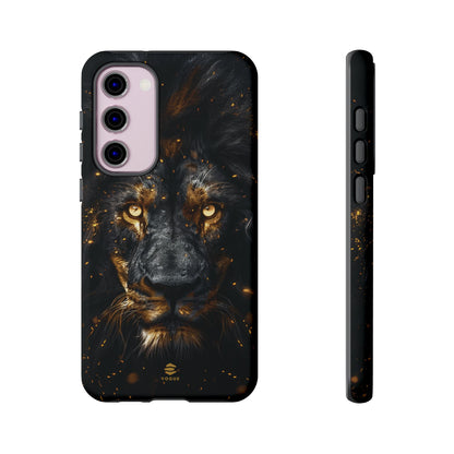 Funda para Samsung con diseño de león negro