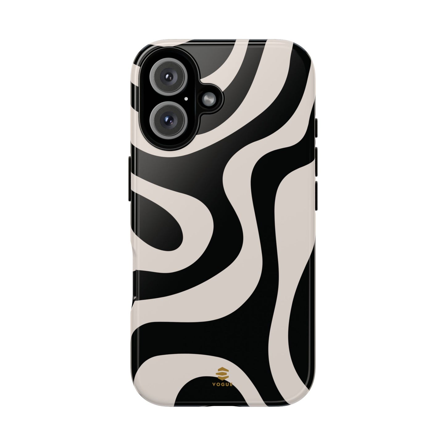 Black Swirl iPhone Tough Case