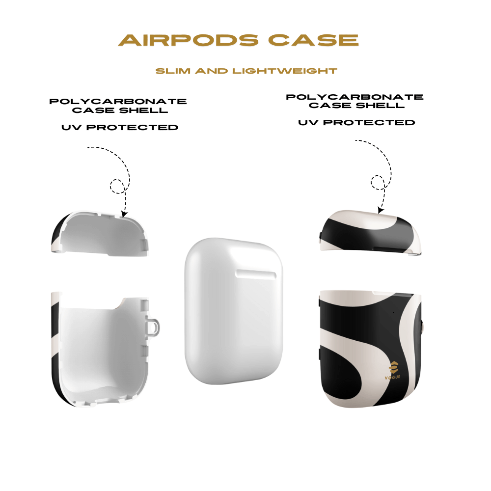 Black Swirl AirPod Case