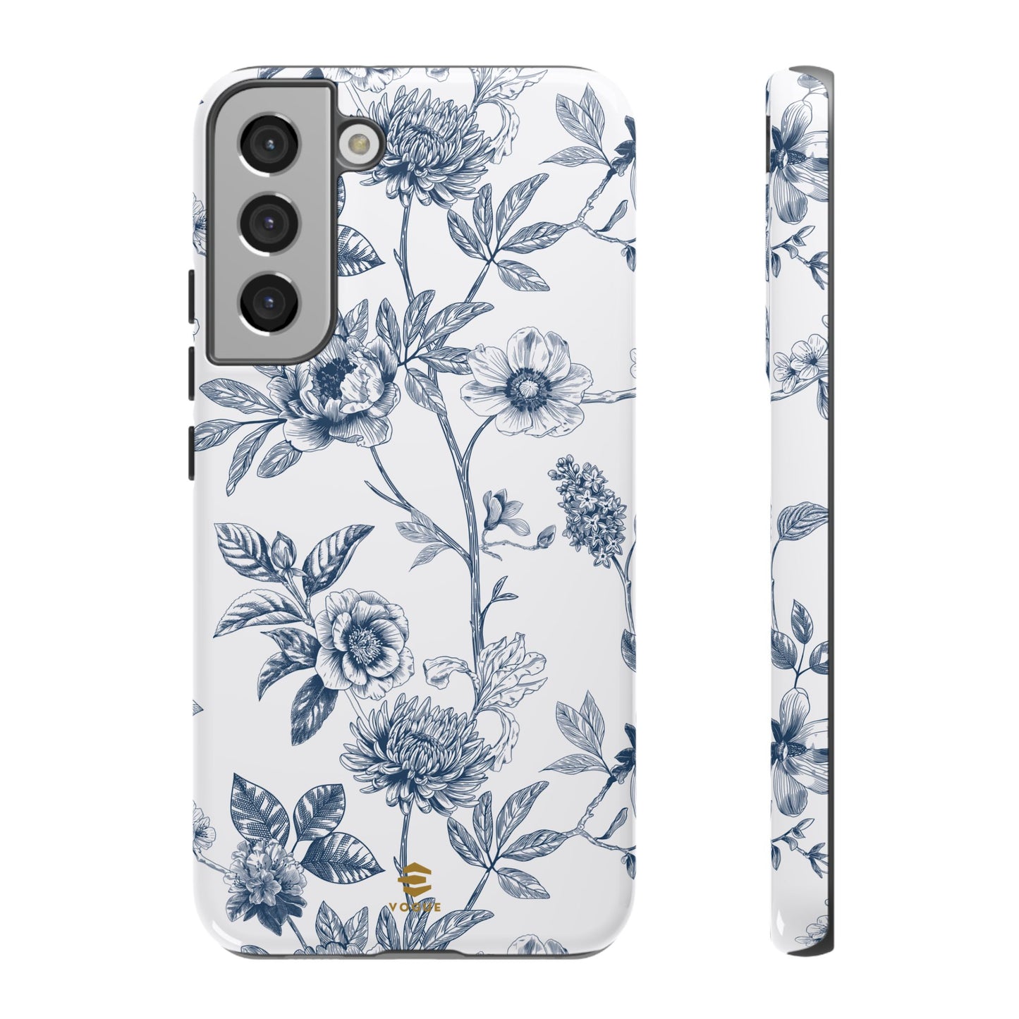 Floral Line Art Tough Phone Case Samsung