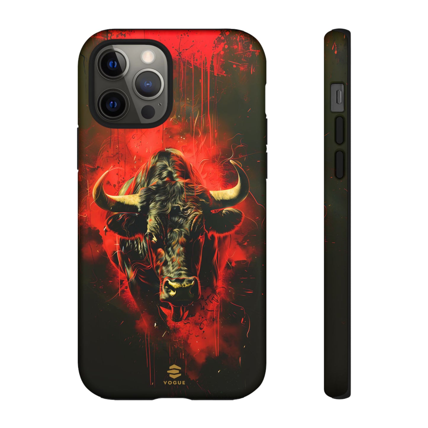 Bull Black iPhone Tough case